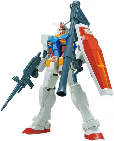 Gunpla: Entry Grade - Mobile Suit Gundam RX-78-2 Gundam (Full Weapon Set)