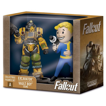 Fallout Collectible Figures Set Excavator & Vault Boy (Gun)