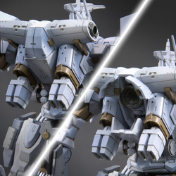 Kotobukiya 1/72 Armored Core, Aspina White-Glint Armored Core 4 Ver.