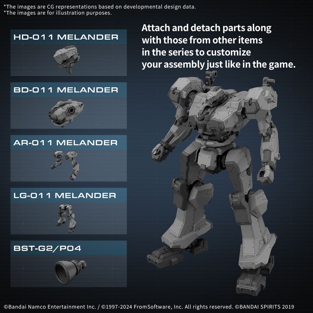Bandai 30 Minutes Missions x Armored Core VI Balam Industries BD-011 Melander "Armored Core VI Fires of Rubicon" 30MM