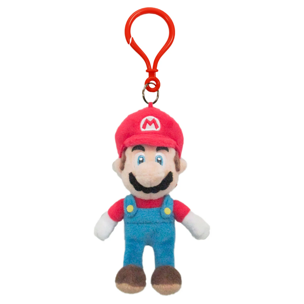 Little Buddy 1832 Super Mario Plush Dangler - Mario, 7"