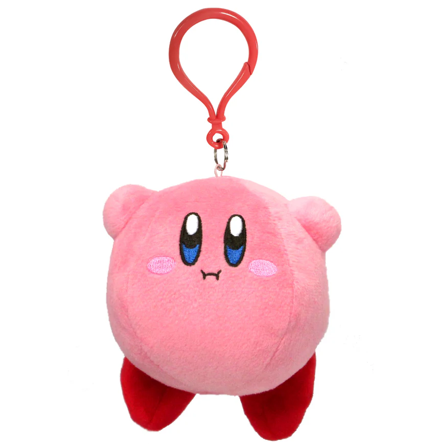 Little Buddy Kirby's Adventure - Kirby Hovering Pose Plush Dangler, 3.5"
