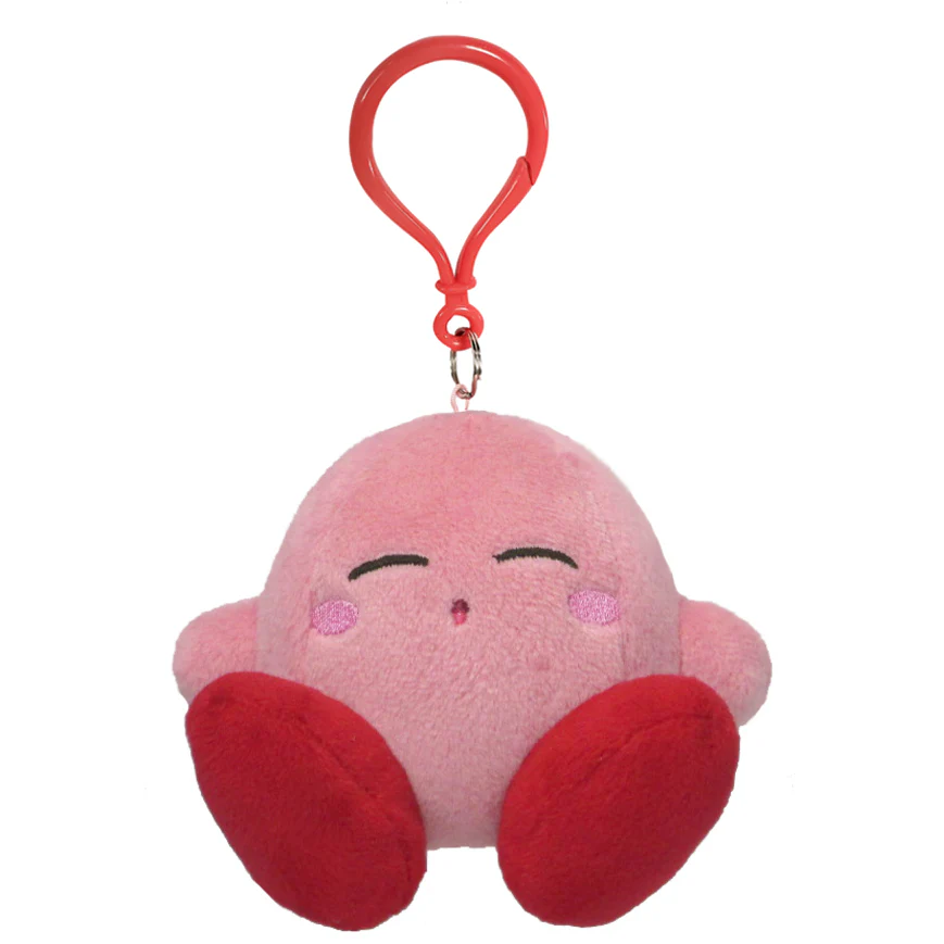 Little Buddy Kirby's Adventure - Kirby Sleeping Pose Plush Dangler, 3.5"
