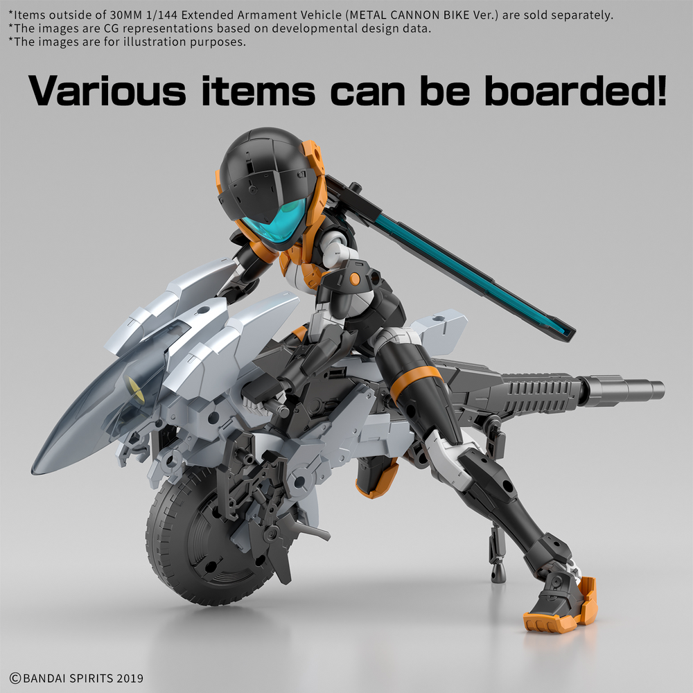 Bandai 30 Minutes Missions 1/144 Extended Armament Vehicle (Metal Cannon Bike Ver.) 30MM