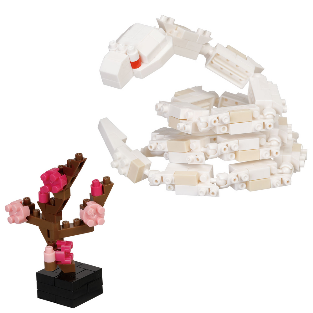 Nanoblock Mini Collection Series White Snake, "Reptilia"