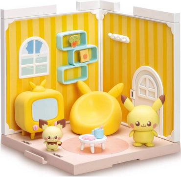 Takaratomy A.R.T.S Pokemon PokePeace House - Pikachu & Pichu in the Living Room, 5.5"