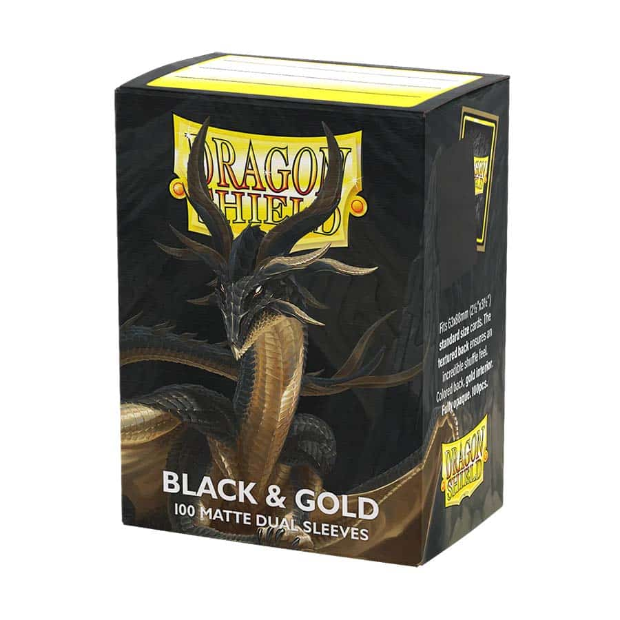 Dragon Shield: Matte Dual: Black And Gold