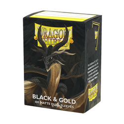 Dragon Shield: Matte Dual: Black And Gold