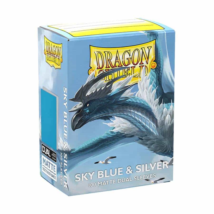 Dragon Shield: Matte Dual: Sky Blue And Silver