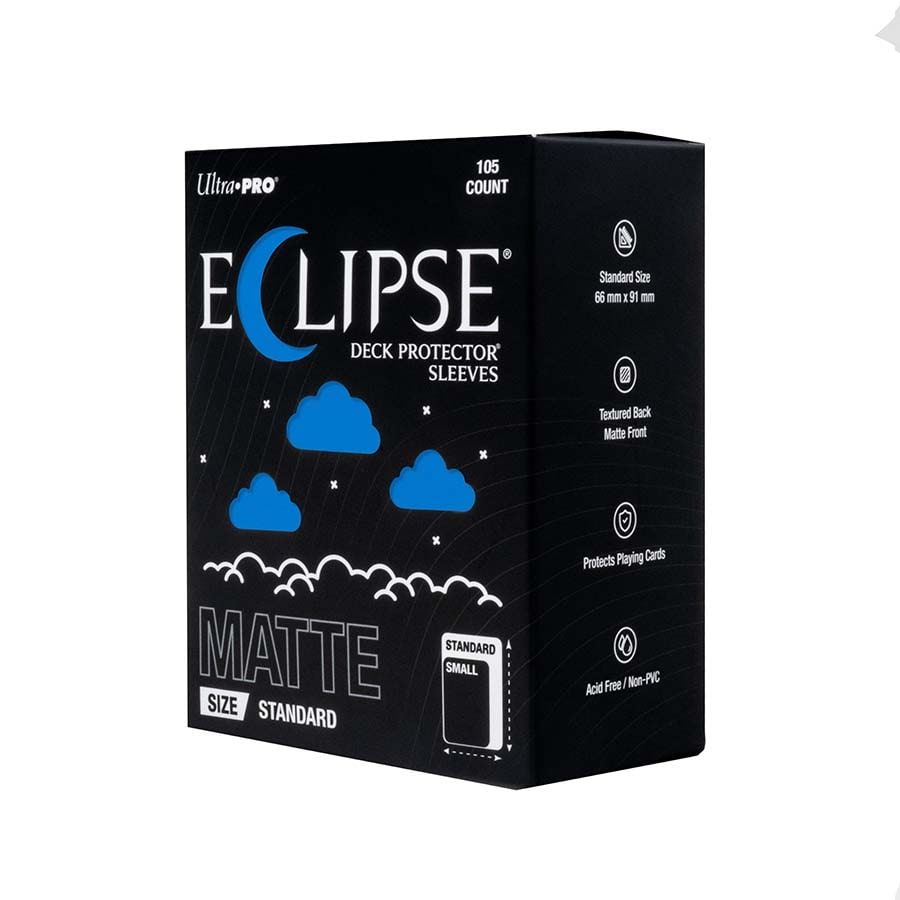 Eclipse Sleeves: Standard Matte Deck Protectors: Pacific Blue
