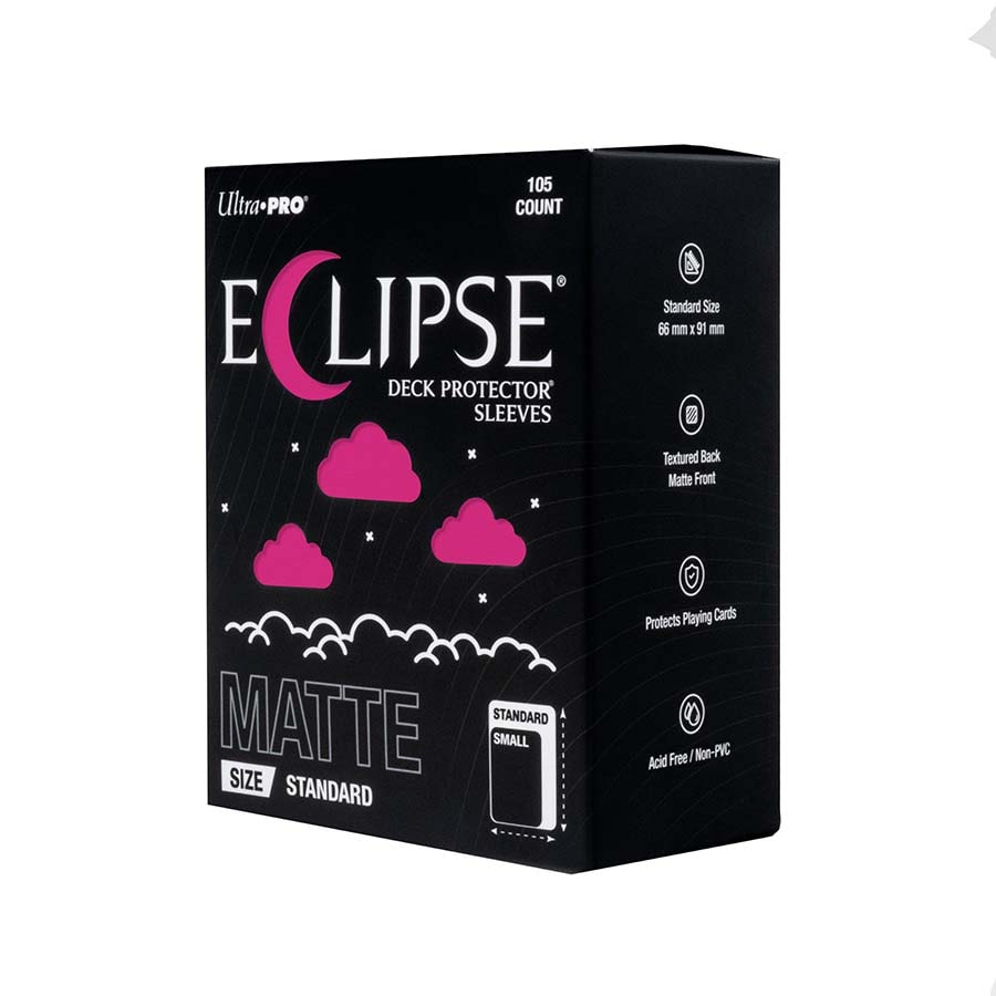 Eclipse Sleeves: Standard Matte Deck Protectors: Hot Pink