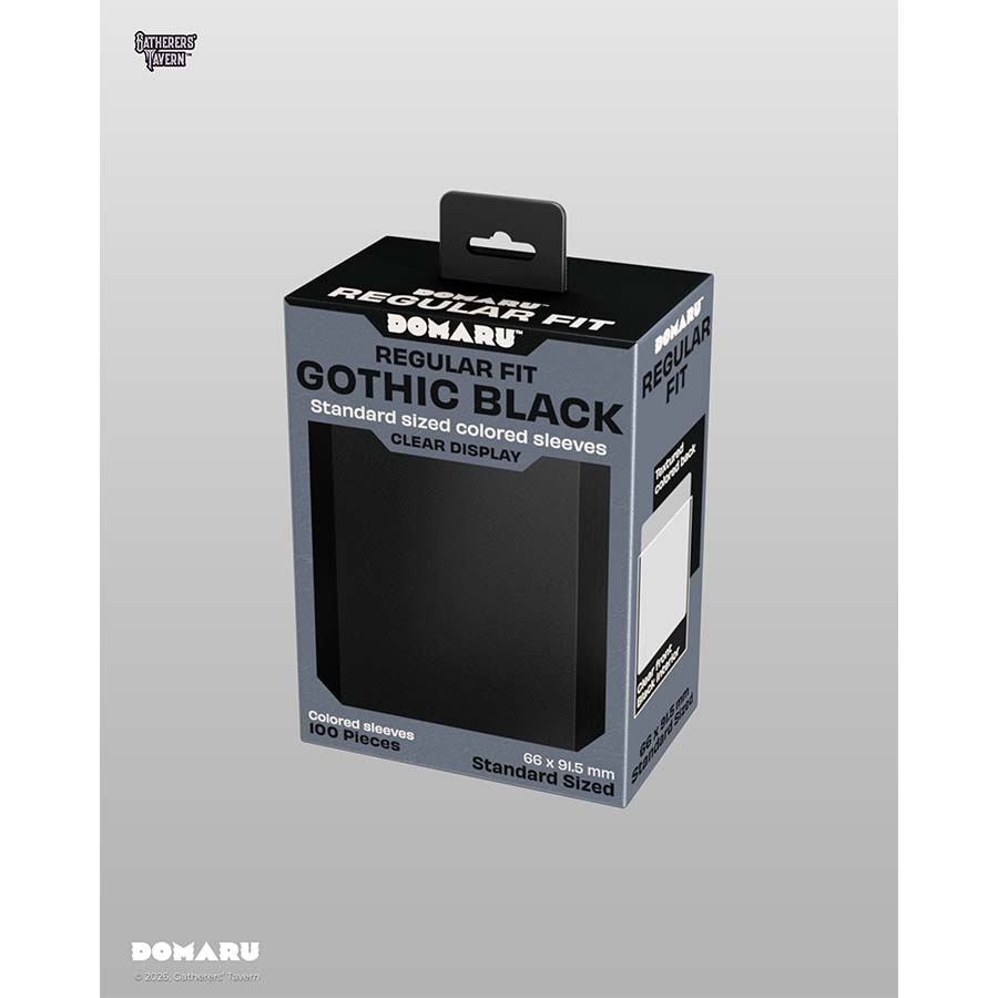 Domaru Regular Fit: Gothic Black (100ct)
