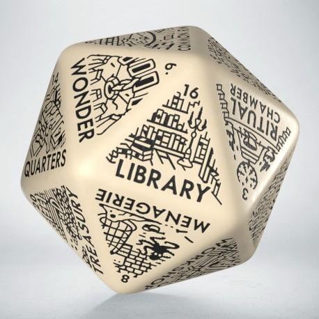 Dungeon Generator Die: Beige & Black