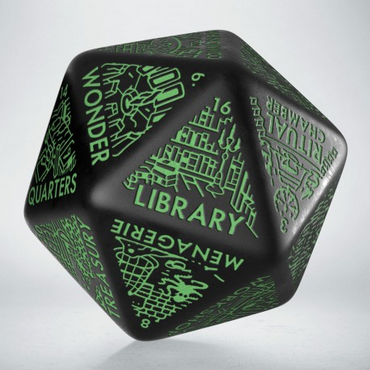 Dungeon Generator Die: Black & Green