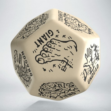 Monster Generator Die: Beige & Black