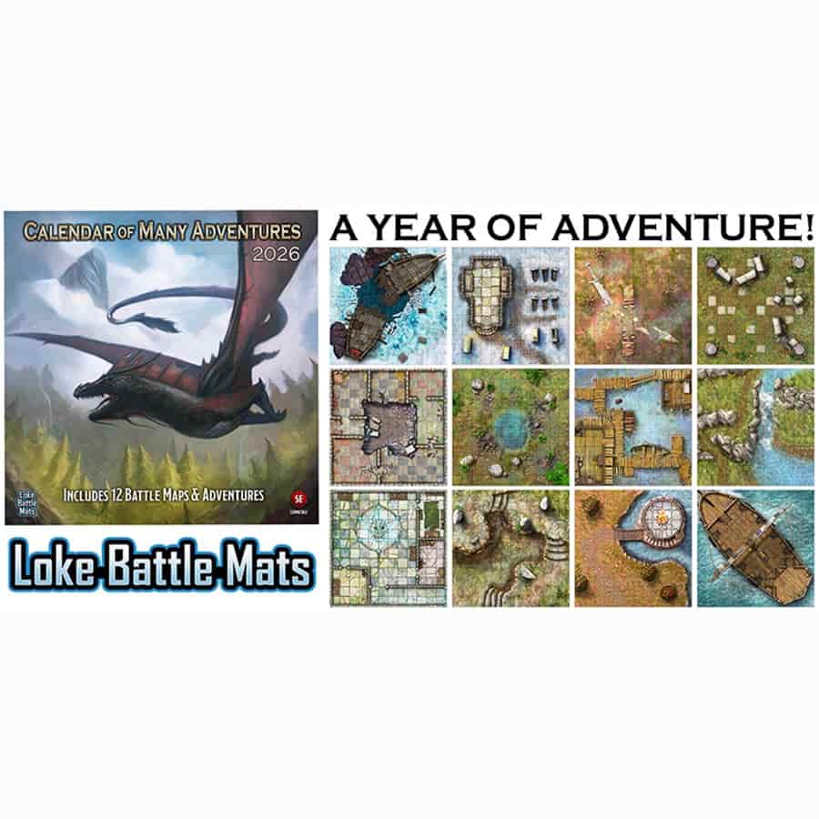 Calendar Of Many Adventures 2026