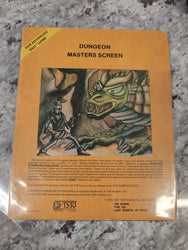 Advanced Dungeons & Dragons Dungeon Masters Screen 9024 TSR 1979