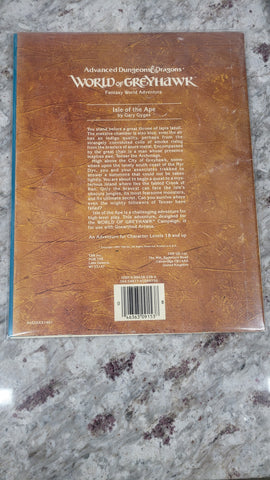 Advanced Dungeons and Dragons Module WG6 Greyhawk Isle of the Ape 9153