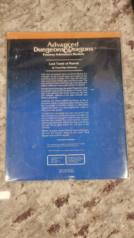 Lost Tomb of Martek - AD&D Advanced Dungeons & Dragons TSR 9054