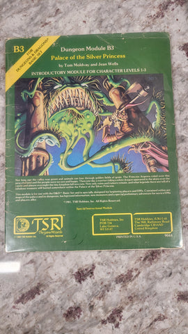 TSR Dungeons & Dragons Palace of the Silver Princess B3 Module 9044 1981