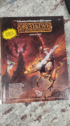 Dungeons & Dragons D&D AD&D Greyhawk Adventures Vintage RPG TSR Hardcover