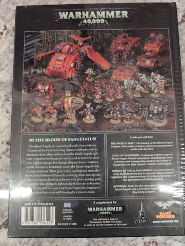 WARHAMMER 40,000 hardcover book - Codex Adeptus Astartes - Blood Angels