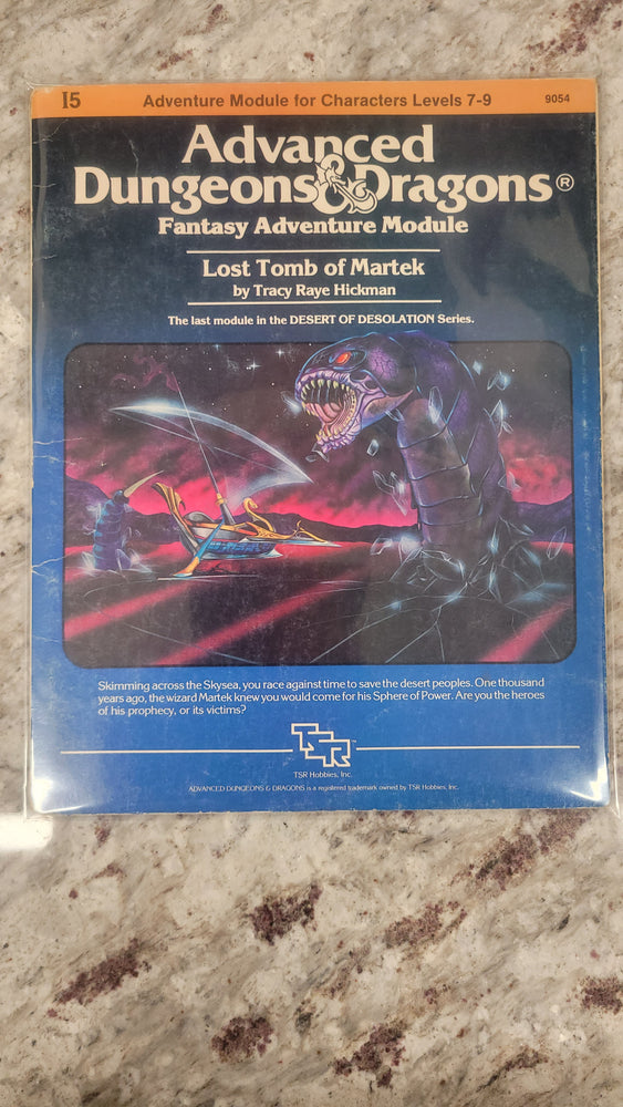 Lost Tomb of Martek - AD&D Advanced Dungeons & Dragons TSR 9054