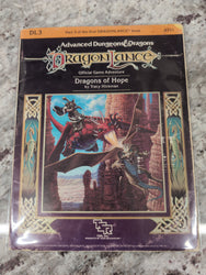 Dungeons & Dragons DRAGONS OF HOPE (1984), TSR 9131, DL3 - with Map