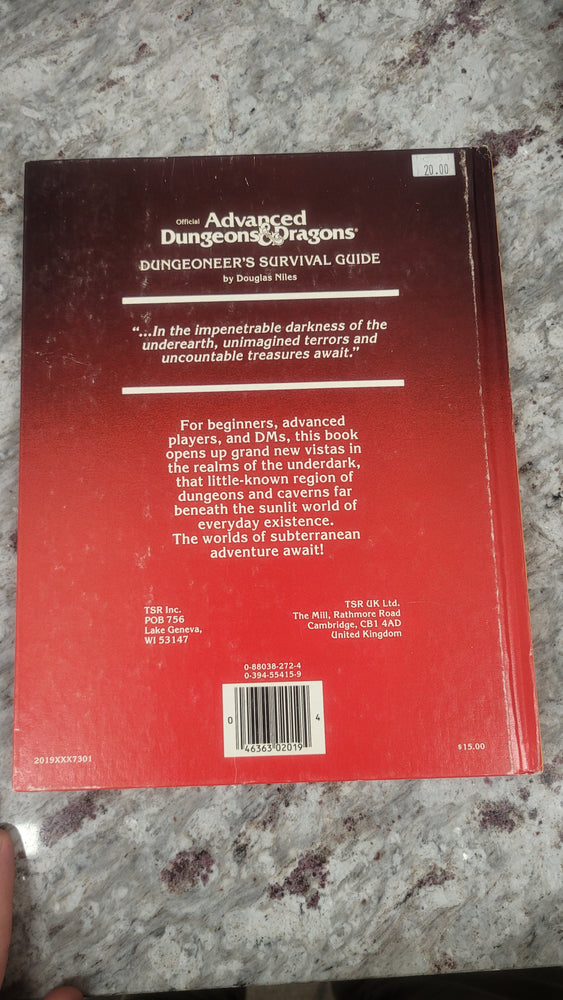 Advanced Dungeons and Dragons: Dungeoneer's Survival Guide 1986
