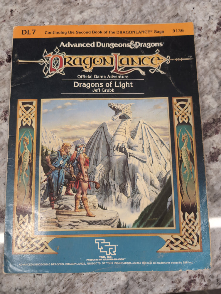 Dragons of Light Advanced Dungeons Dragons DragonLance DL7 Original (1985) 9136