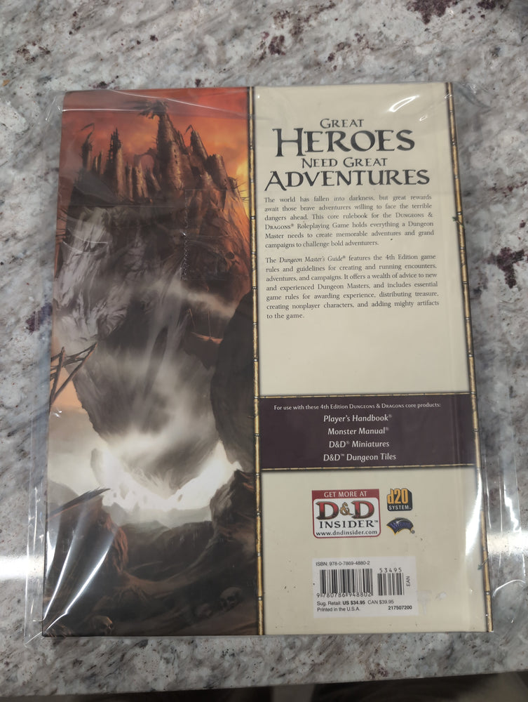 Dungeons and & Dragons D&D Dungeon Master’s Guide Core Rules 4th Ed HC 2008