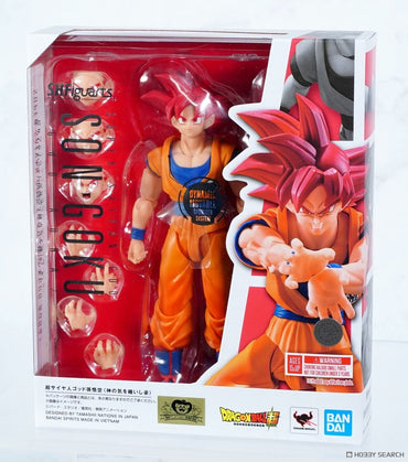 Bandai Tamashii Nations S.H.Figuarts Super Saiyan God Son Goku (God Aura) “Dragon Ball”