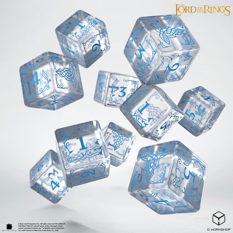 The Lord of the Rings: Rivendell 10xD6 Dice Set - Water