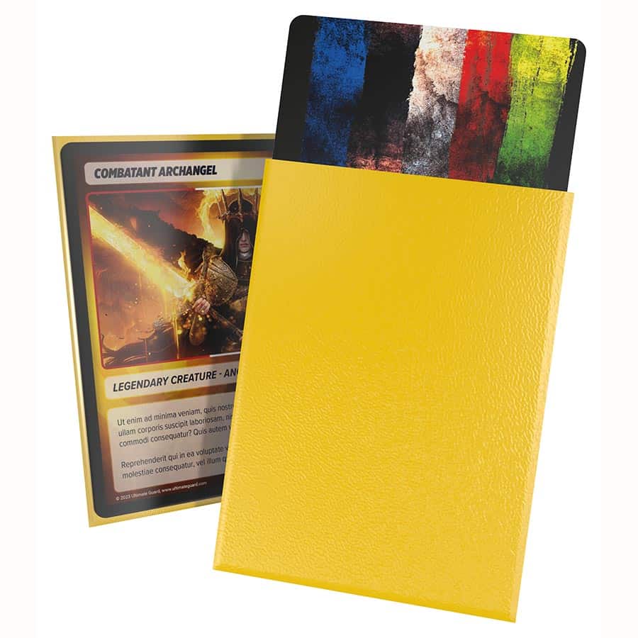 Cortex Sleeves: Standard Size Matte Yellow (100ct)