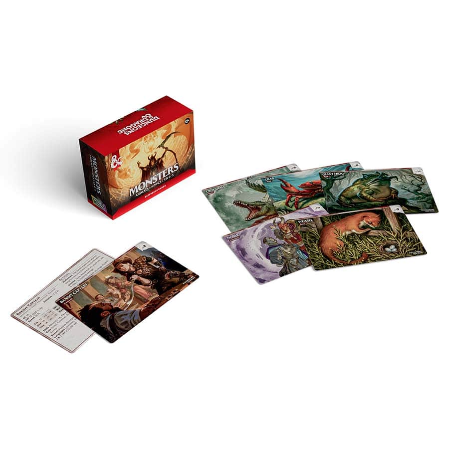 dungeons And Dragons Reference Cards: Monsters (animals And Npcs)