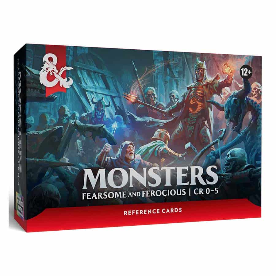 Dungeons And Dragons Reference Cards: Monsters (fearsome And Ferocious)