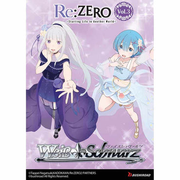 Weiss Schwarz: Booster: Re:zero Starting Life In Another World Volume 3 Booster Box