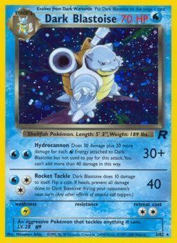 dark blastoise pokemon card Team Rocket (1st edition) #20/82 Trading Rotterdam Comics Pokmon Hit Points70 HP Form Dark Blastoise 3/82 - Rare