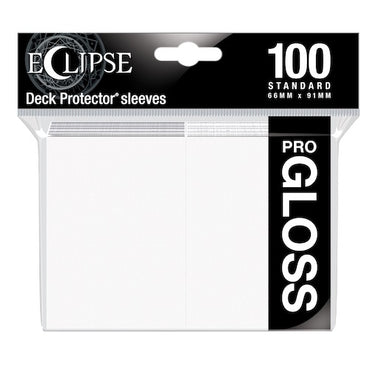 Eclipse Gloss Standard Sleeves: Arctic White (100)