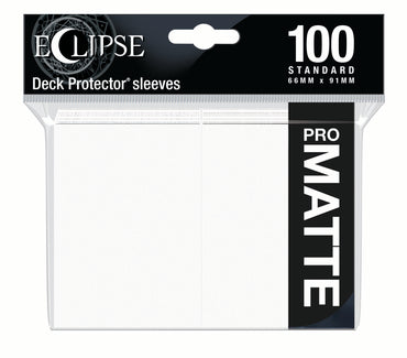 Eclipse Matte Standard Sleeves: Arctic White (100)