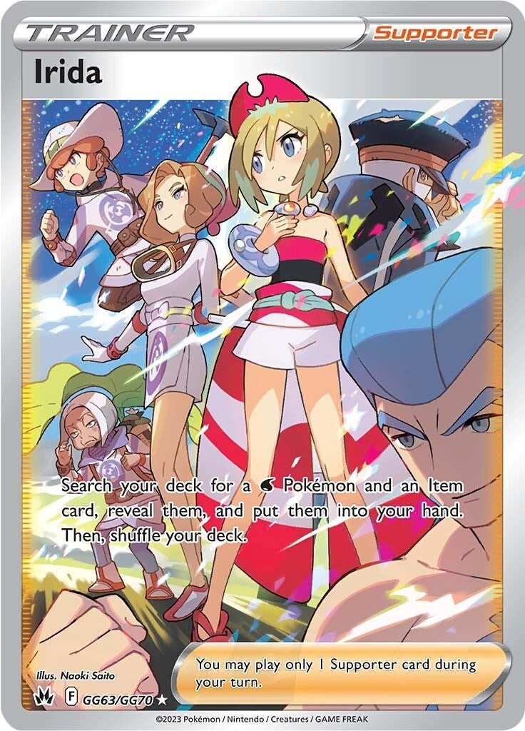 female pokemon trainer cards Irida (GG63/GG70) [Sword & Shield: Crown Zenith]