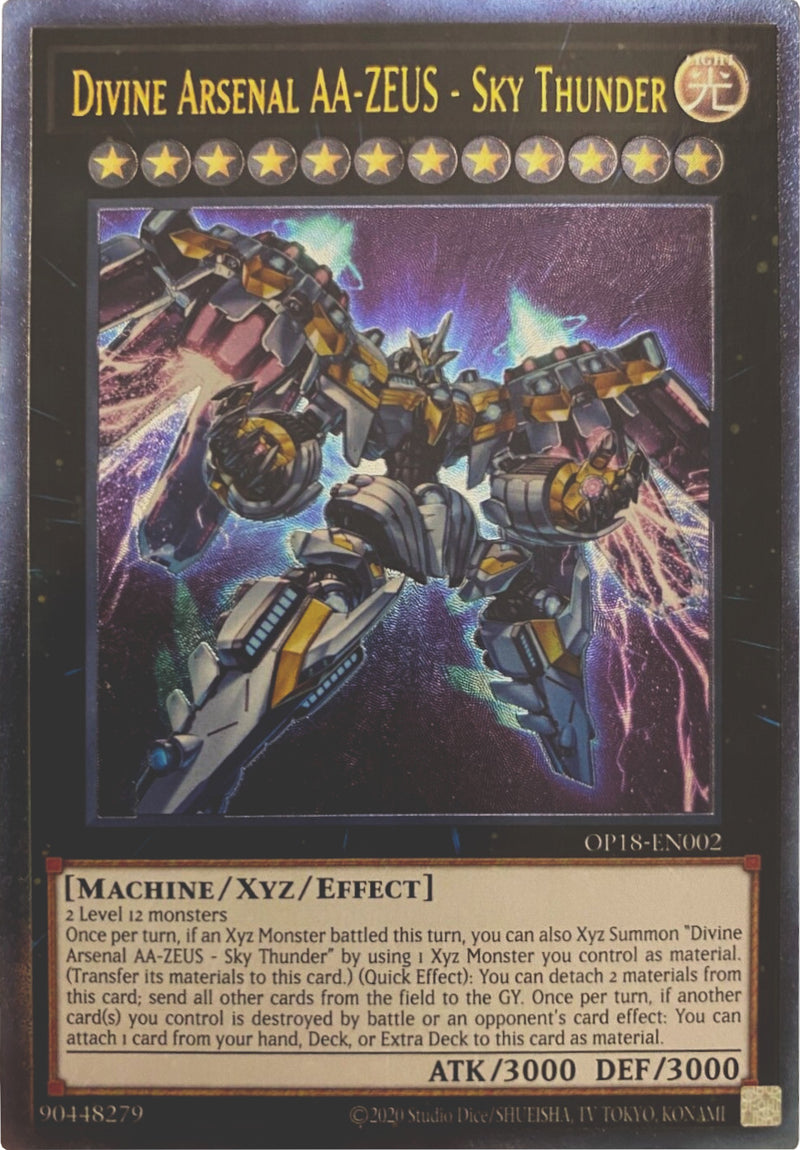 zeus yugioh card Divine Arsenal AA-ZEUS Sky Thunder PHRA-KR045 Ultra Rare Korean Ver K-TCG Xyz/Effect Monster Rarity Divine Arsenal AA-ZEUS - Sky