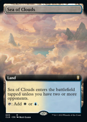 Sea of Clouds (Extended Art) [Commander Legends: Battle for Baldur's Gate]