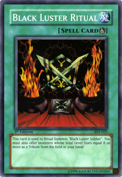 rarest yugioh card black luster soldier Top 7 Yu-Gi-Oh! Cards Inked Gaming give up your normal draw this turn Black Luster Soldier 304-054 Ultimate