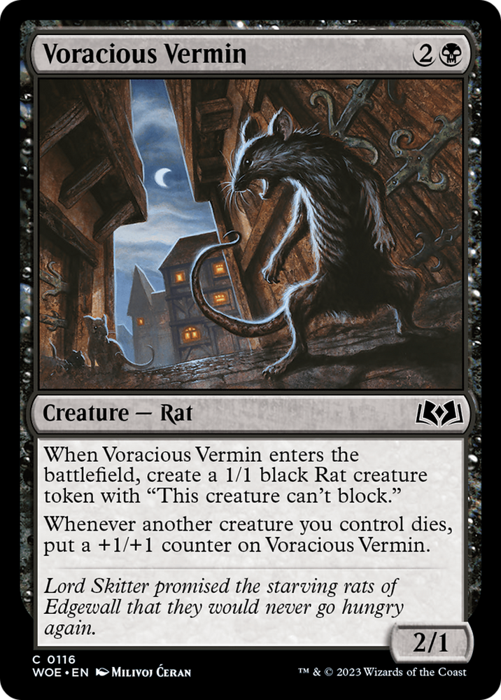 Voracious Vermin [Wilds of Eldraine]