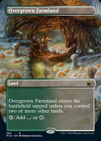 Overgrown Farmland (Borderless Alternate Art) [Innistrad: Midnight Hunt]
