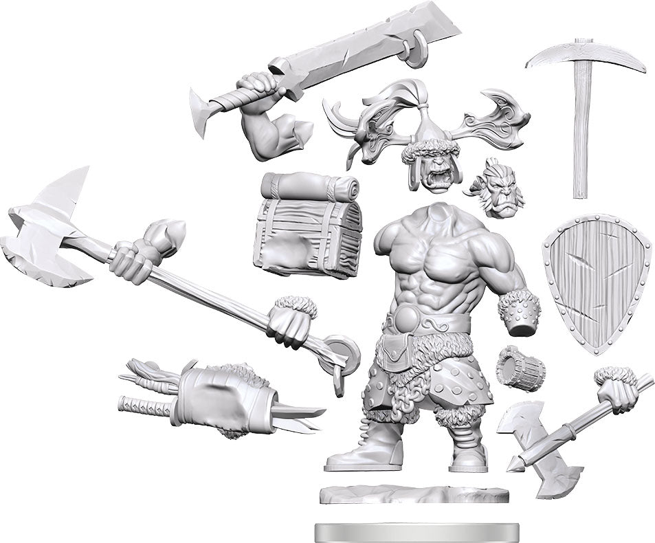 Dungeons and Dragons Frameworks: Orc Barbarian Male