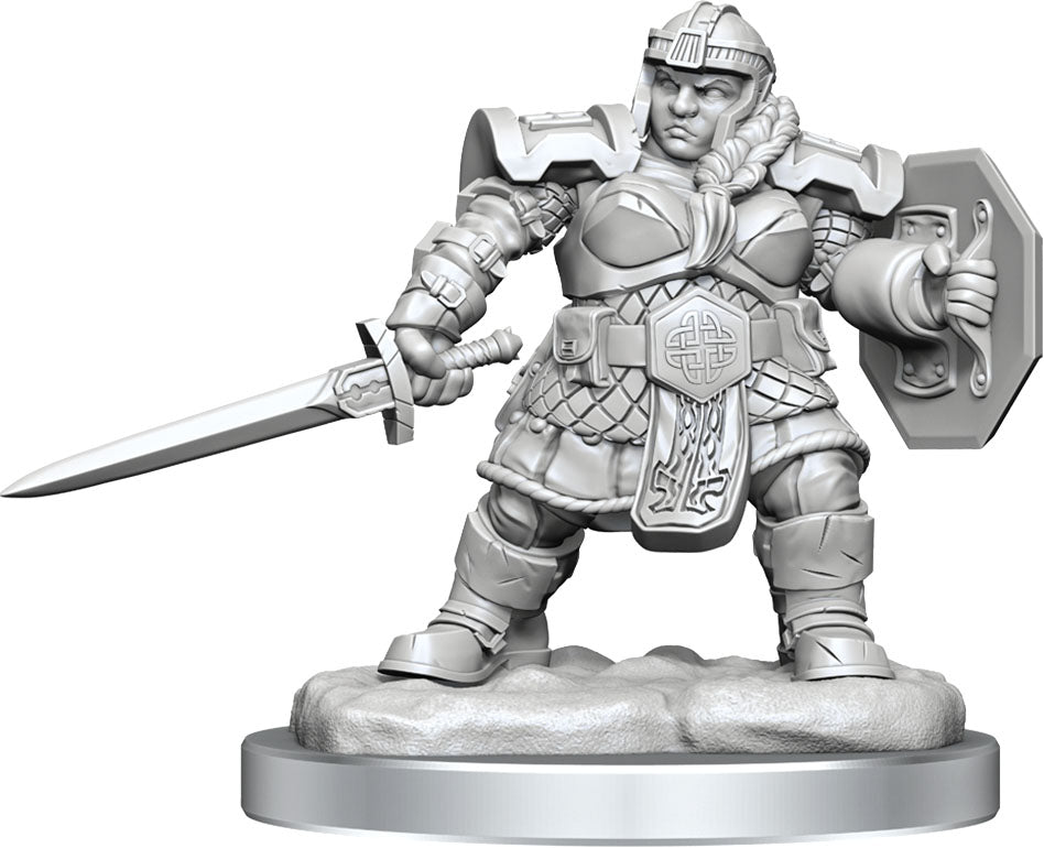 Dungeons and Dragons Nolzur`s Marvelous Unpainted Miniatures: Dwarf Fighter Female