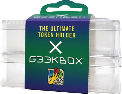 Geekbox: Double Size - Clear Plastic Token Storage Box/Lid (2 pk)