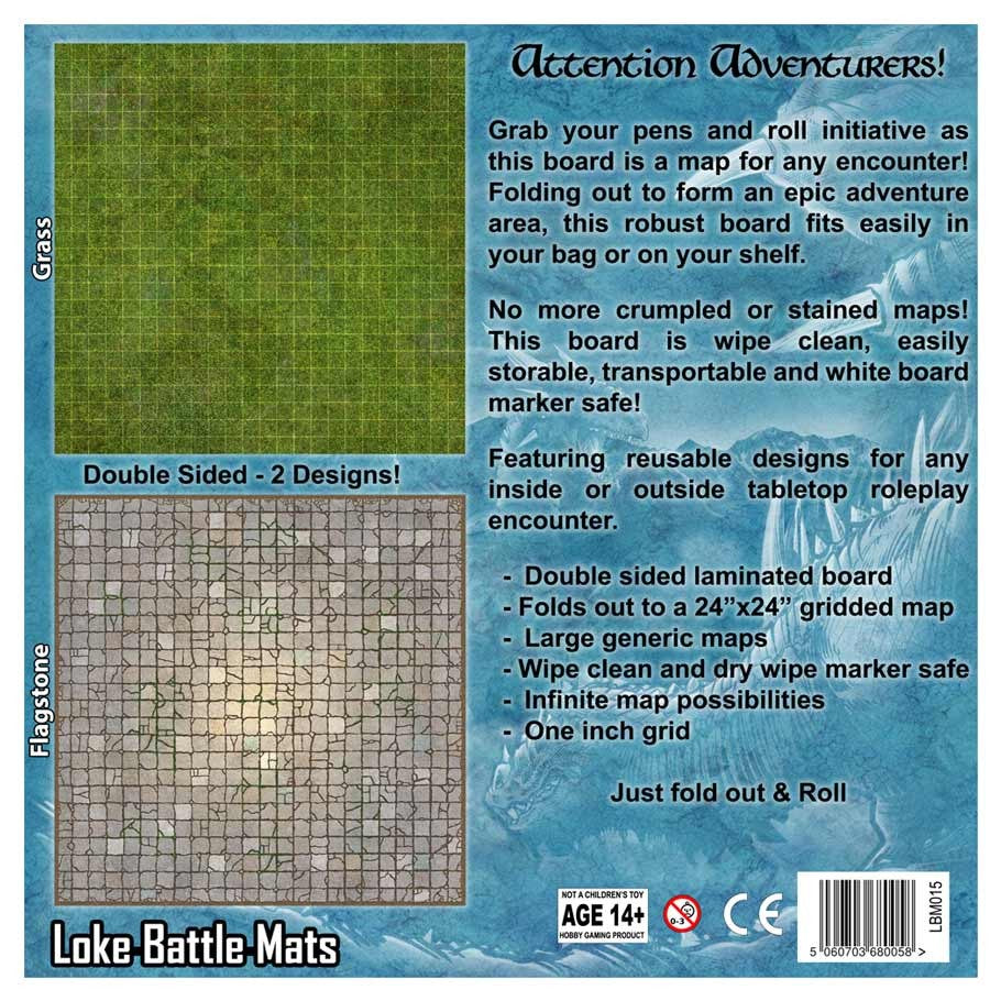 Battle Mat Board Dungeon and Grassland